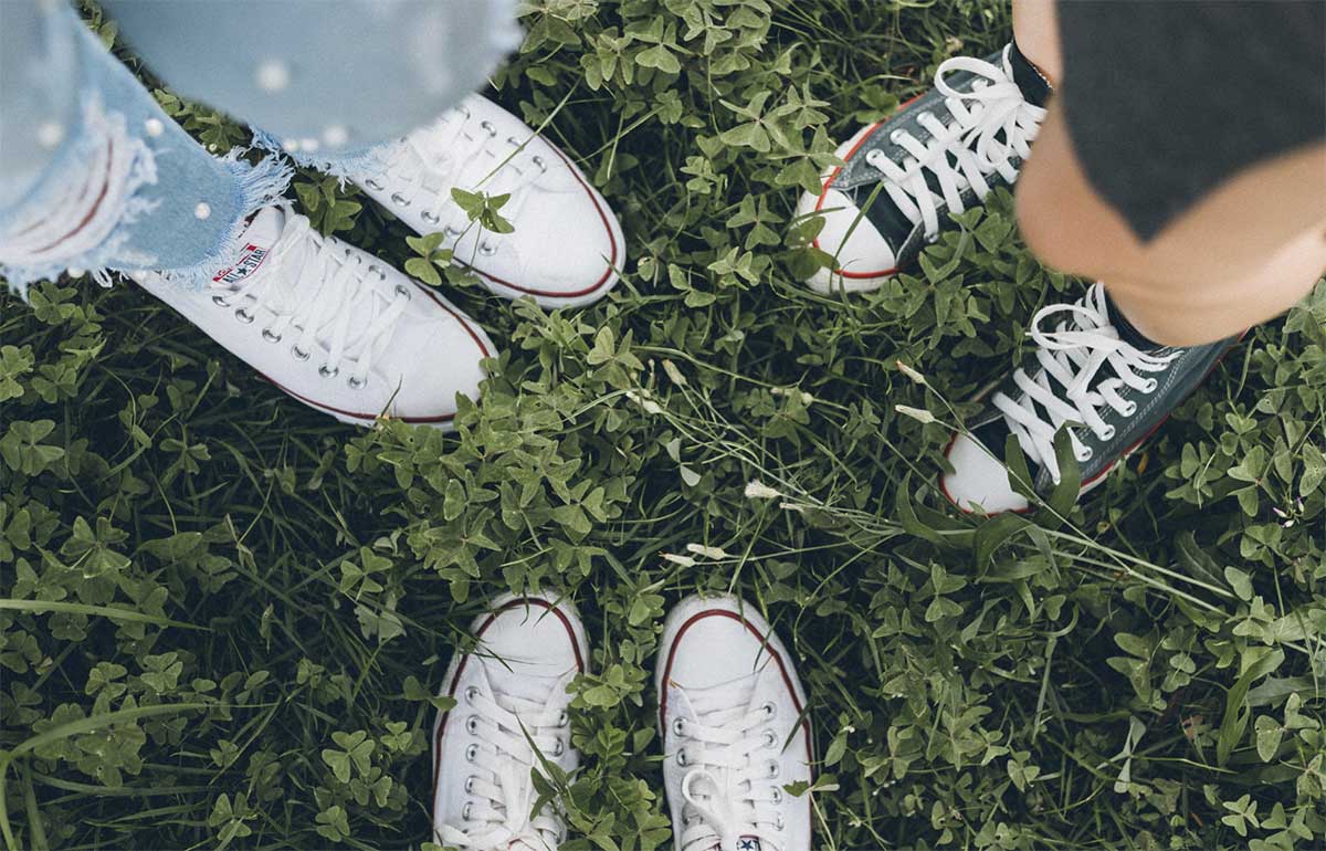 Three friends sneakers